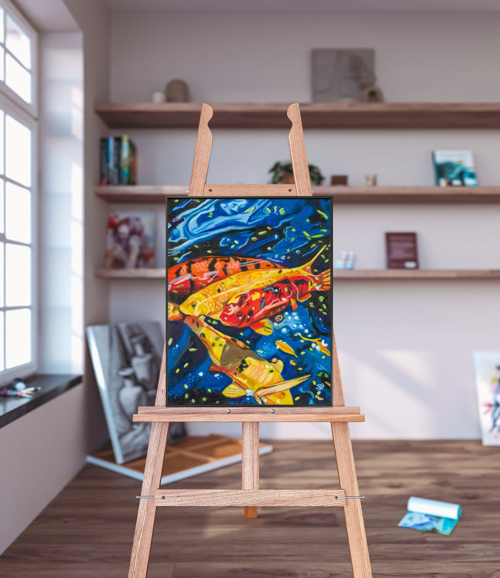 Current of Calm | Original 11x14" Oil Pastel Painting