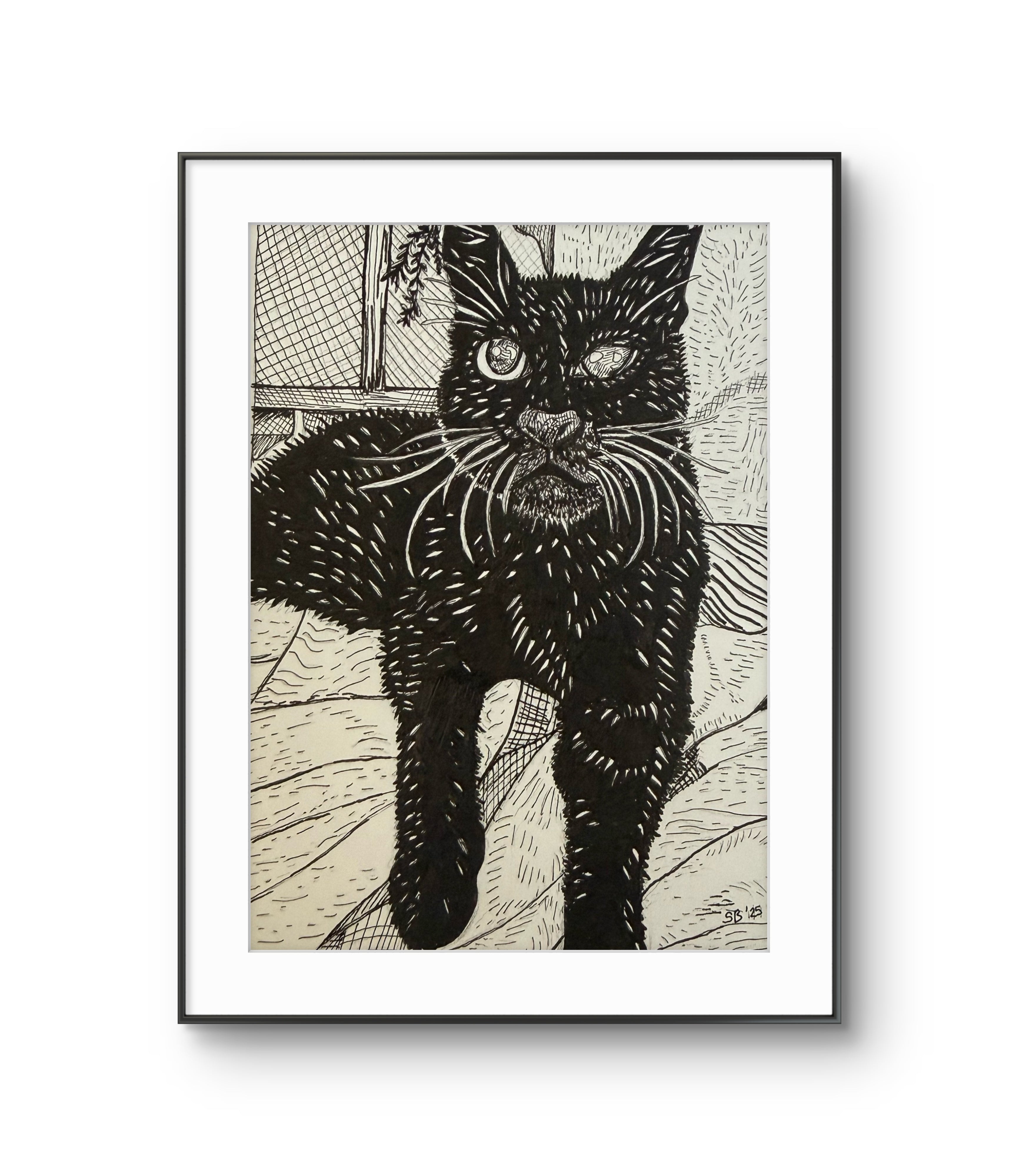 In Memory of Arnold | Original 4x6" Pen & Ink