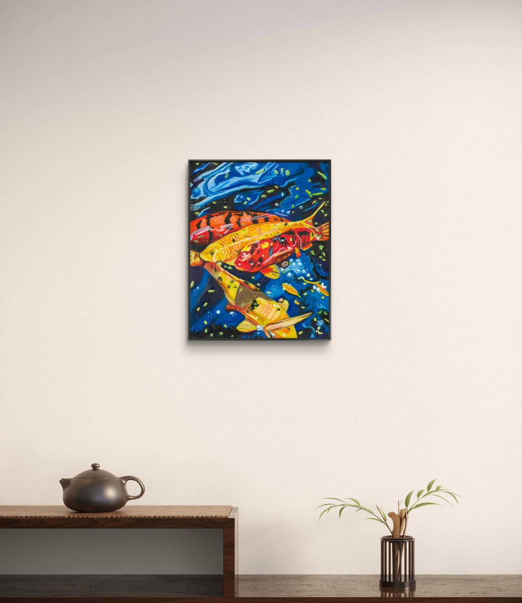 Current of Calm | Original 11x14" Oil Pastel Painting