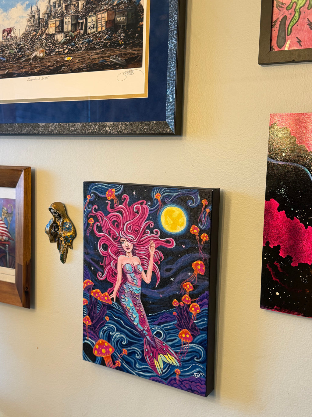 Starlit Siren | Original 12x16" Acrylic Painting