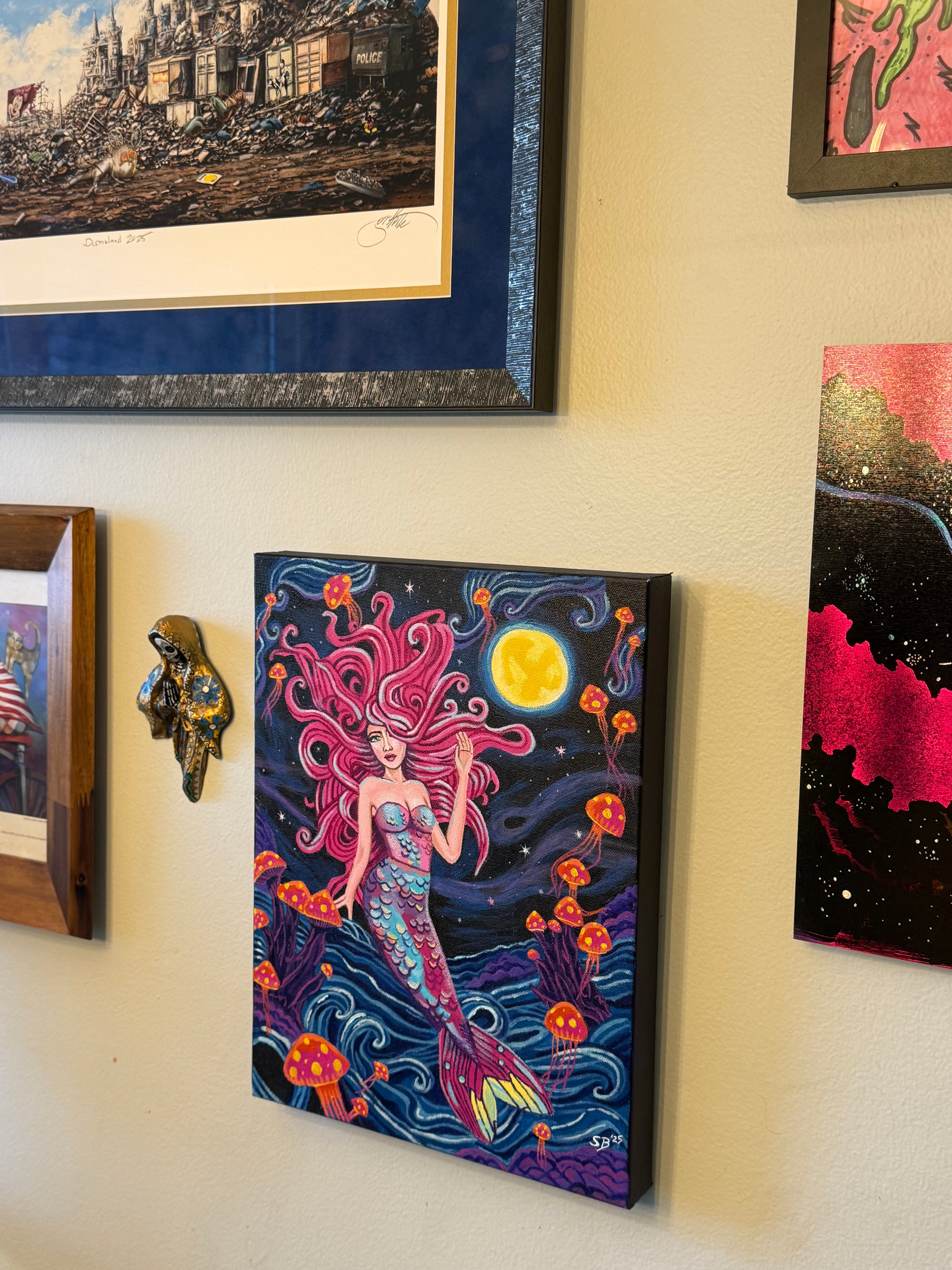 Starlit Siren | Original 12x16" Acrylic Painting