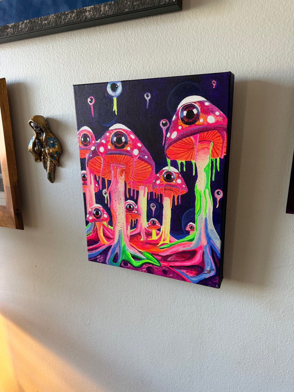 Lisa Frank's Lost Dimension | Original  11x 14" UV Reactive Acrylic Painting