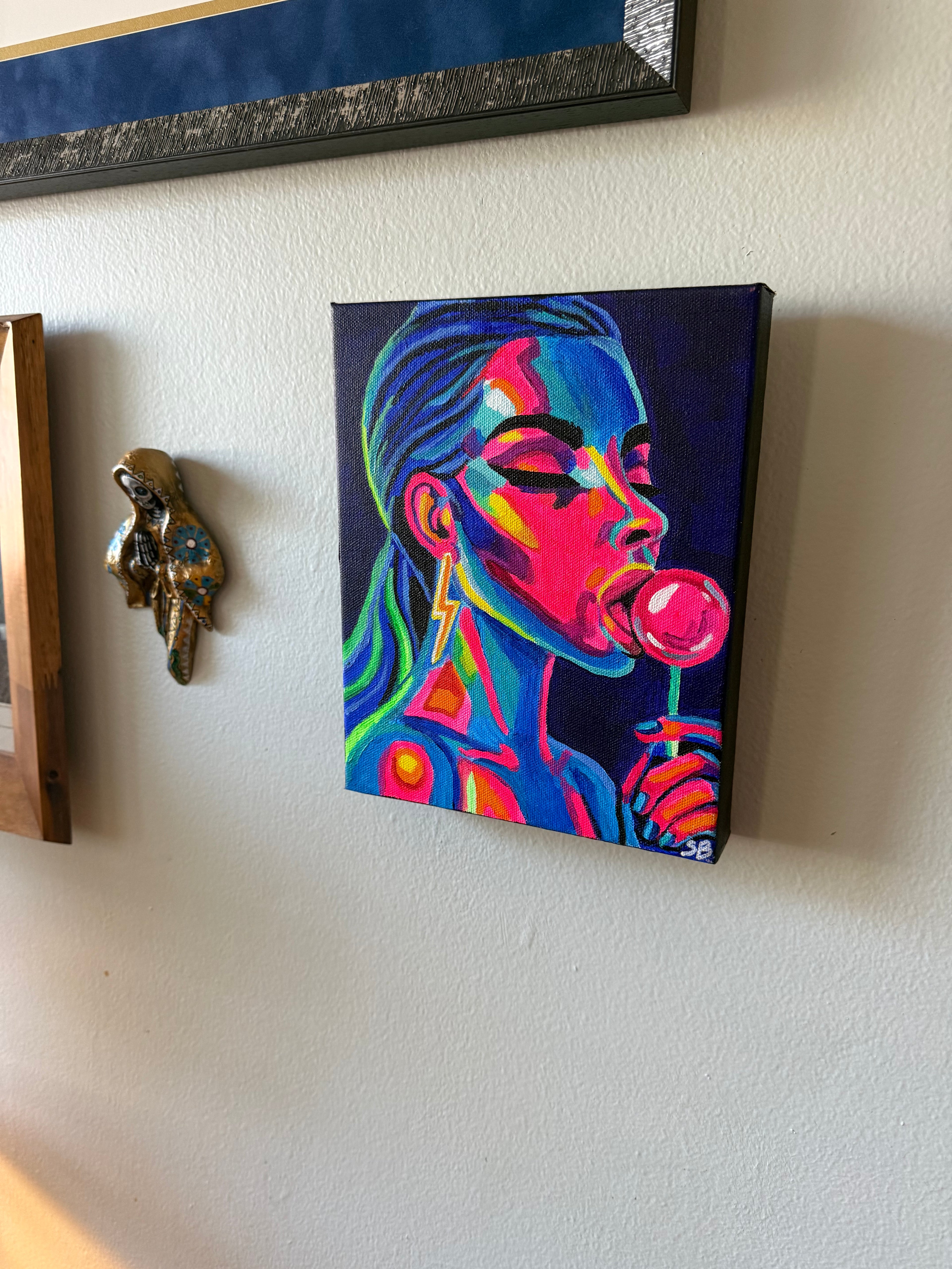 High Voltage Honey | Original 8x10" Acrylic Painting