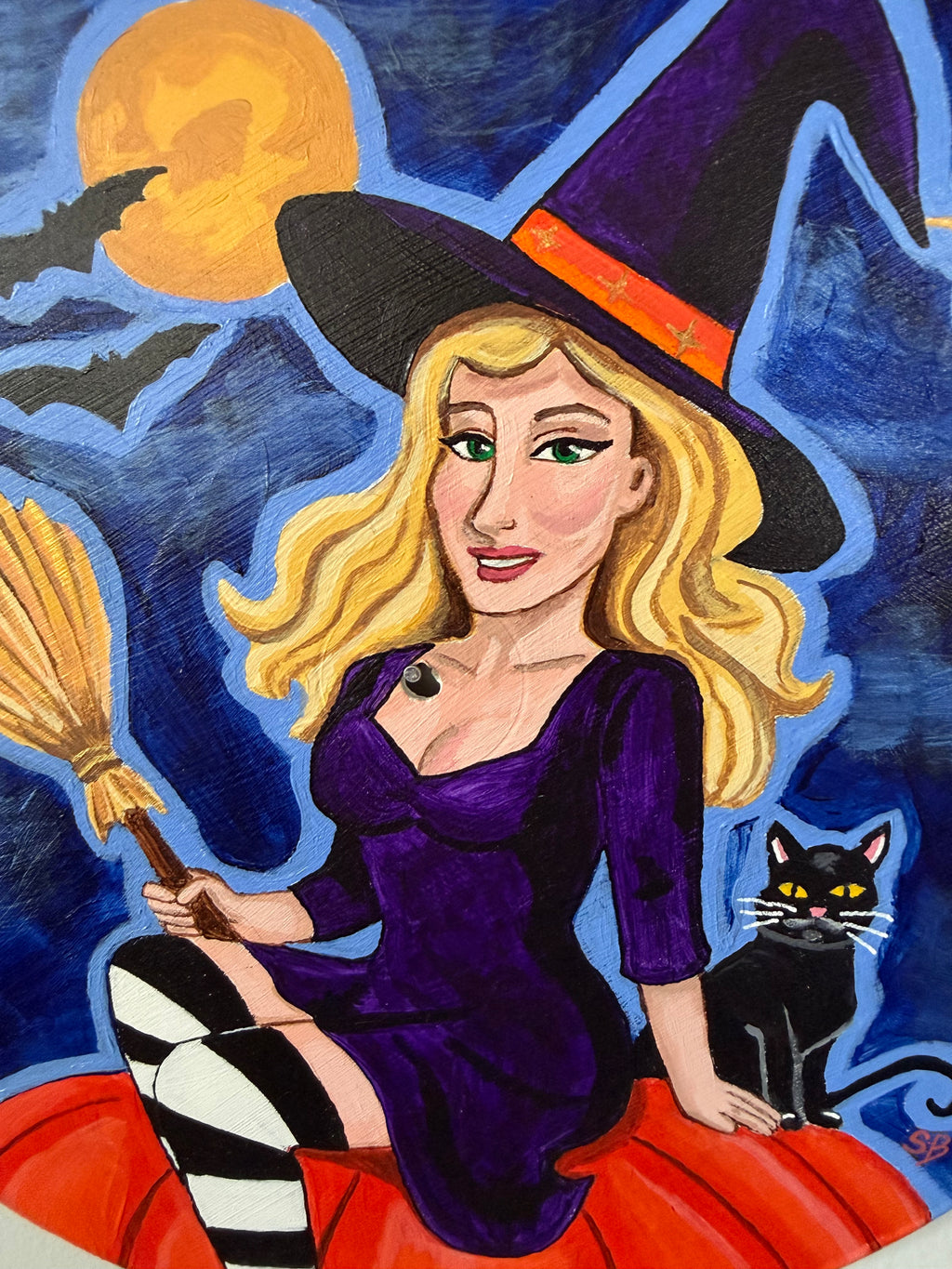 Samantha Spellman | Original 12" Vinyl Painting