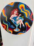 Dirty Martini Muse | Original 12" Vinyl Painting