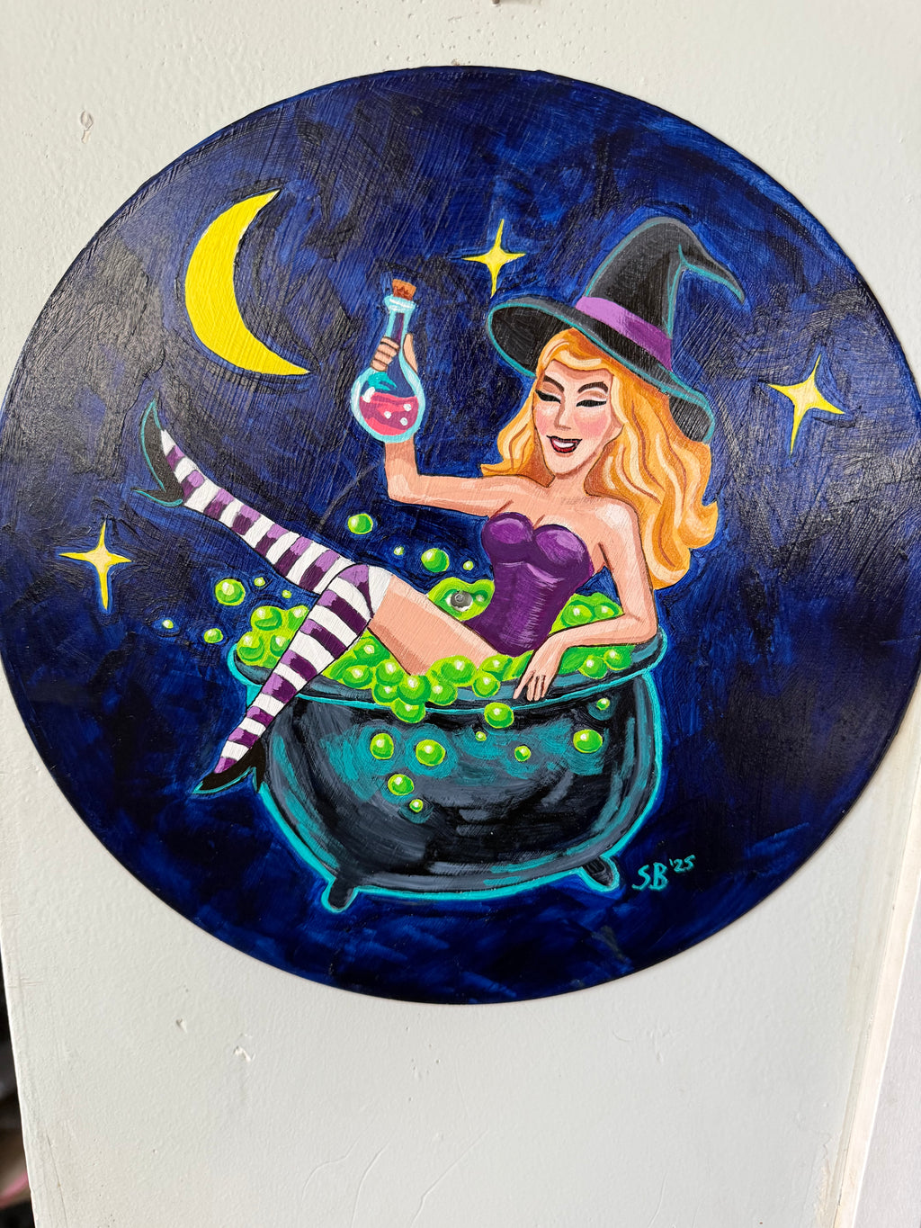Bewitching Brew | Original 12" Vinyl Painting