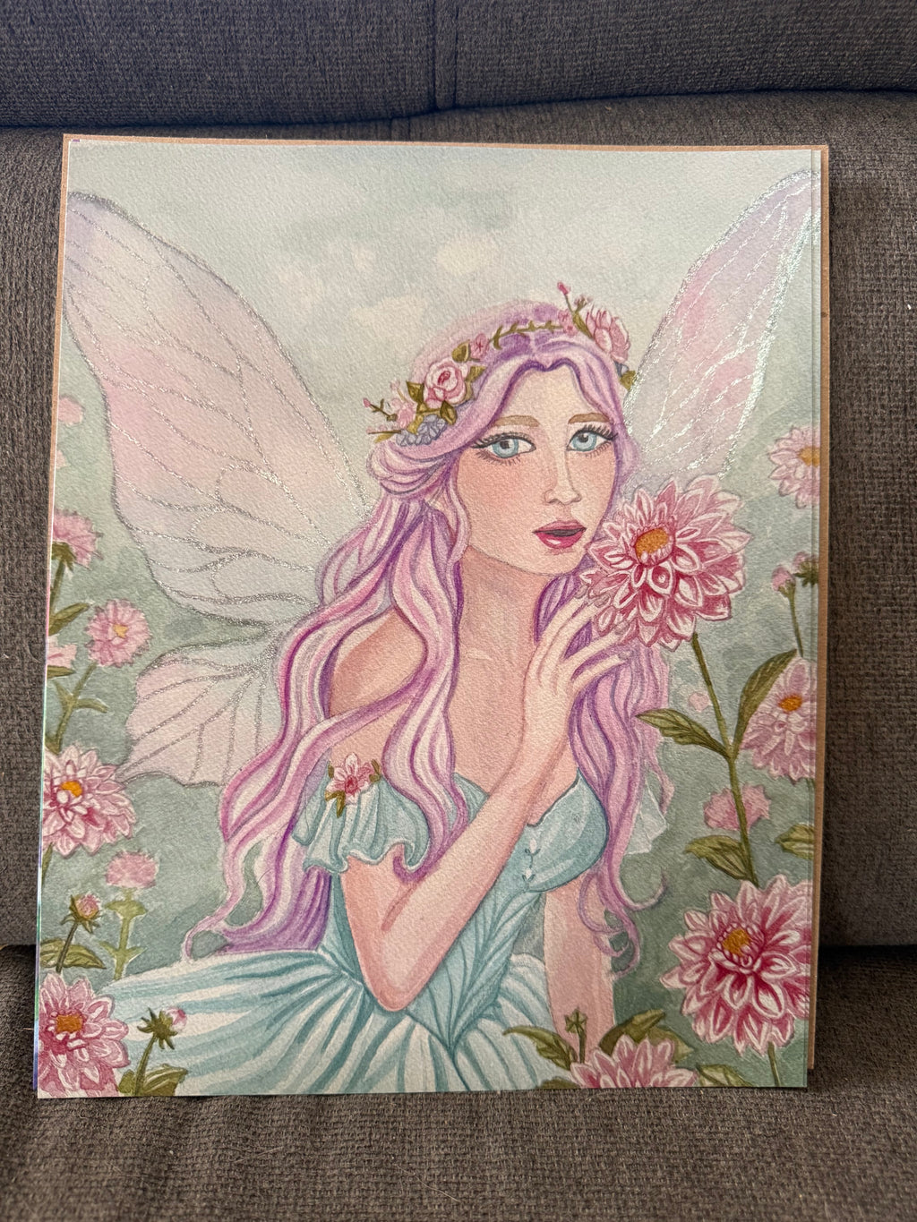 The Garden Keeps Her | Original 11.5 x 13.5" Watercolor Painting