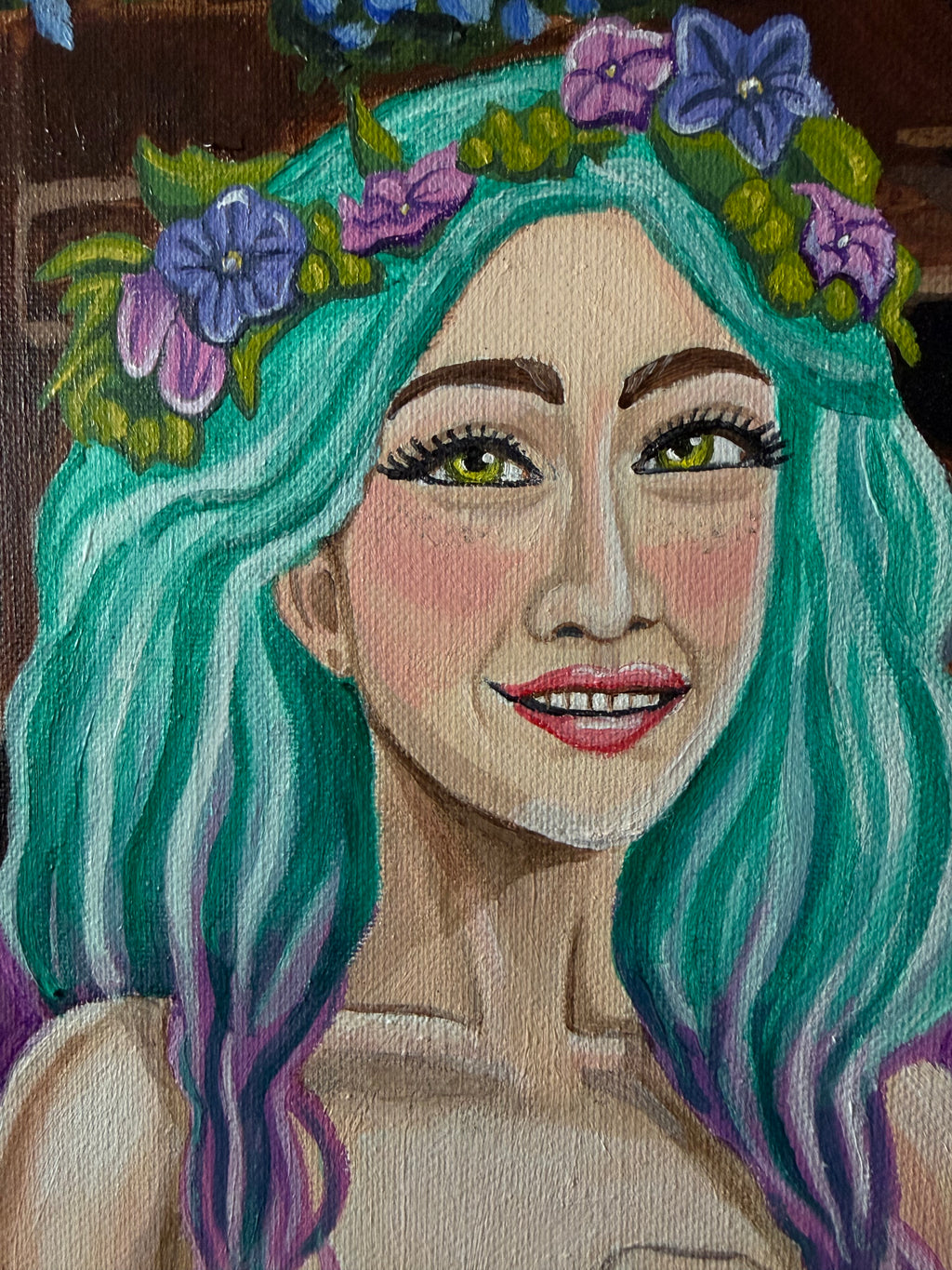 Fairy Thirst Trap | Original 14" x 14" Acrylic Painting