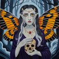 Death Moth Queen of Tamriel | Original 14x14" Acrylic Painting