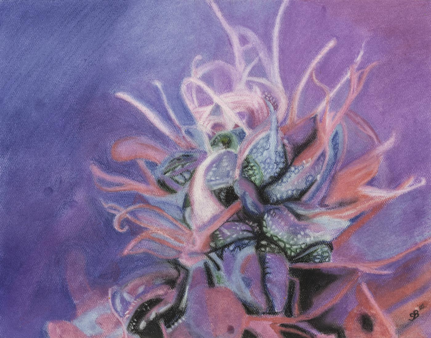 Prismatic Bud | Original 11x14" Soft Pastel Painting